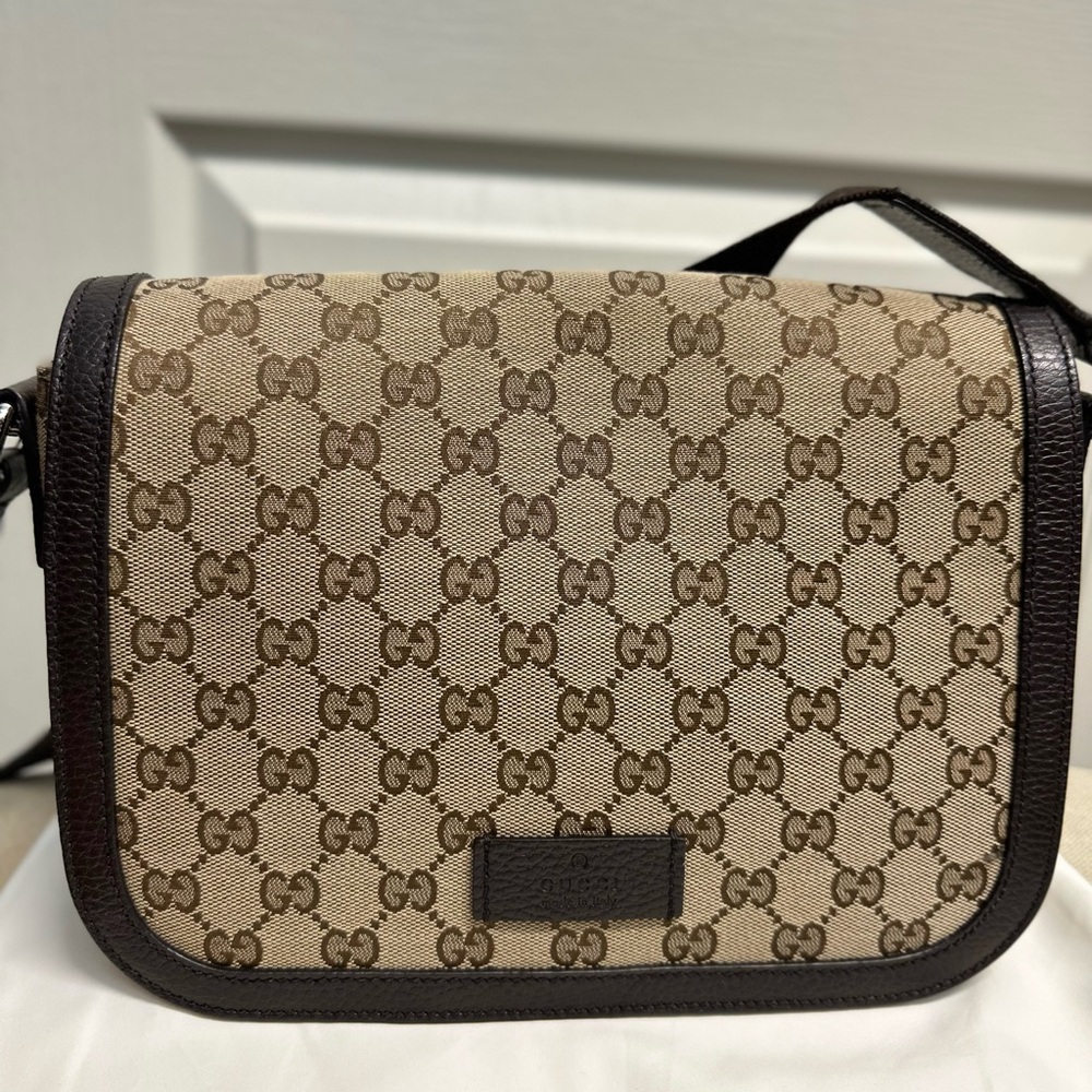 Gucci Brown Monogram crossbody Bag